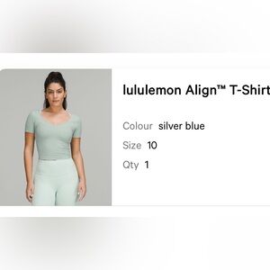 lululemon Align Short Sleeve shirt